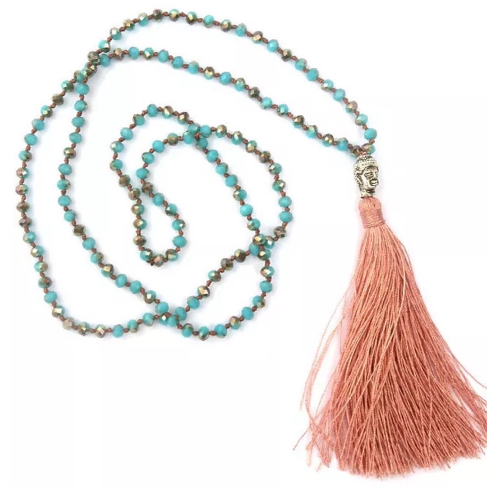 Boho Buddha Tassel Necklace